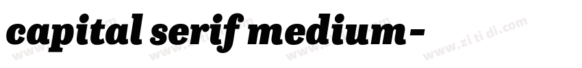 capital serif medium字体转换 capital serif medium字体转换